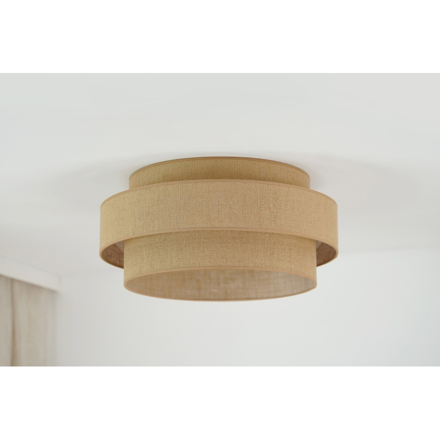 Brilagi - LED Taklampa SPACE YUTE LED/12W/230V Ø 50 cm 3000K/4000K/6400K beige