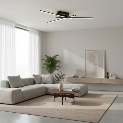 Brilagi - LED-taklampa STRIPES LED/30W/230V 51x78 cm svart