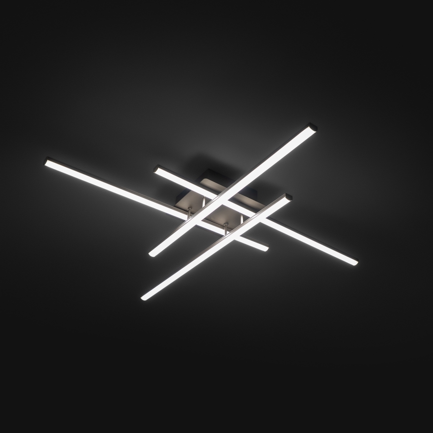 Brilagi - LED taklampa STRIPES LED/37W/230V 68x68 cm silver