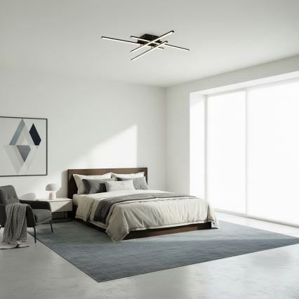 Brilagi - LED taklampa STRIPES LED/37W/230V 68x68 cm svart