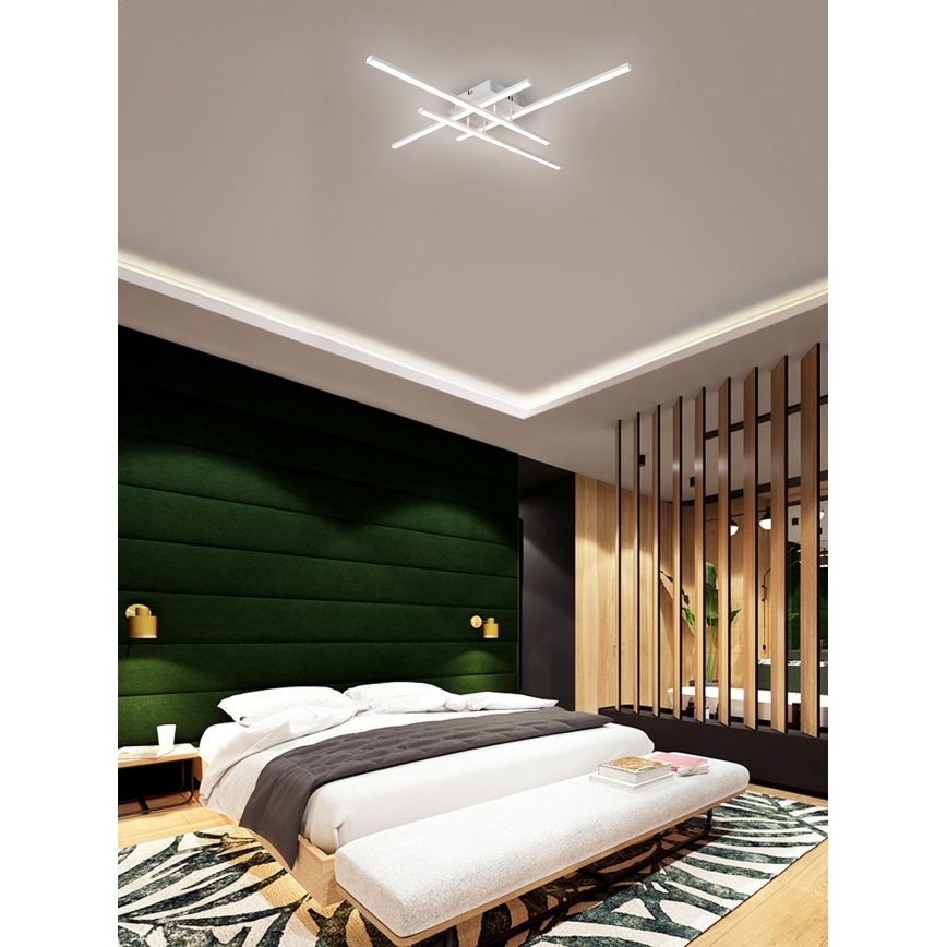 Brilagi - LED takarmatur STRIPES LED/37W/230V 68x68 cm vit