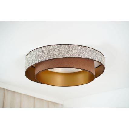 Brilagi - LED taklampa VEGAS SHINE LED/24W/230V diameter 60 cm brun
