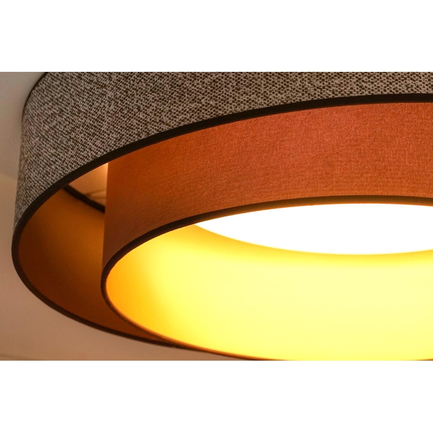 Brilagi - LED taklampa VEGAS SHINE LED/24W/230V diameter 60 cm brun