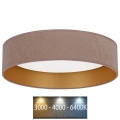 Brilagi - LED Taklampa  VELVET LED/24W/230V 3000/4000/6400K beige/guld