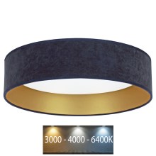 Brilagi - LED Taklampa VELVET LED/24W/230V 3000/4000/6400K blå/guld