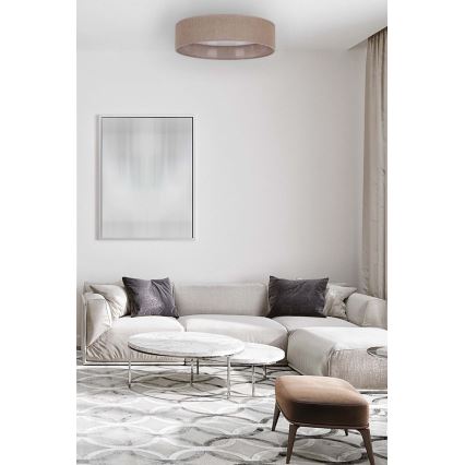 Brilagi - LED Taklampa VELVET LED/24W/230V Ø 40 cm 3000/4000/6400K brun