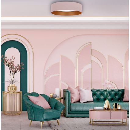 Brilagi - LED Taklampa VELVET LED/24W/230V Ø 40 cm 3000/4000/6400K rosa/guld