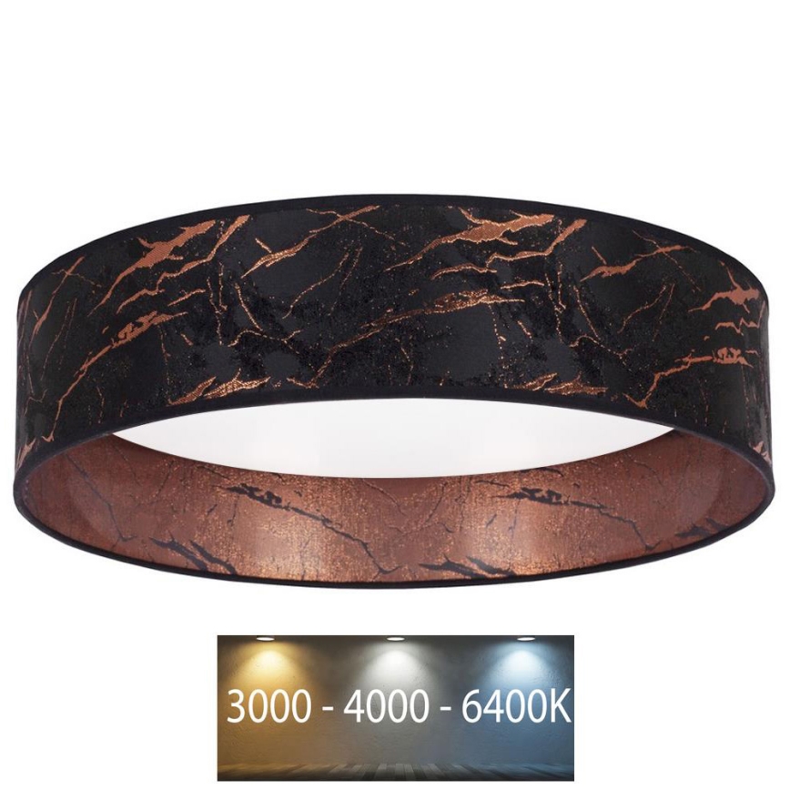 Brilagi - LED Taklampa VELVET LED/24W/230V Ø 40 cm 3000/4000/6400K svart/koppar