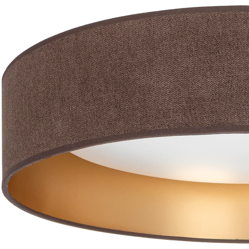 BRILAGI - LED-taklampa VELVET SIMPLE LED, 24 W, 230 V, 4000 K, Ø 45 cm, brun/guld
