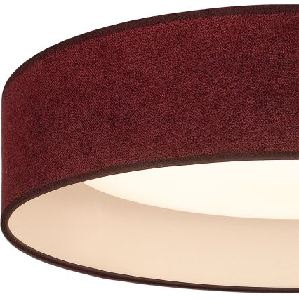 BRILAGI - LED taklampa VELVET SIMPLE LED/24W/230V 3000K Ø 45 cm vinröd