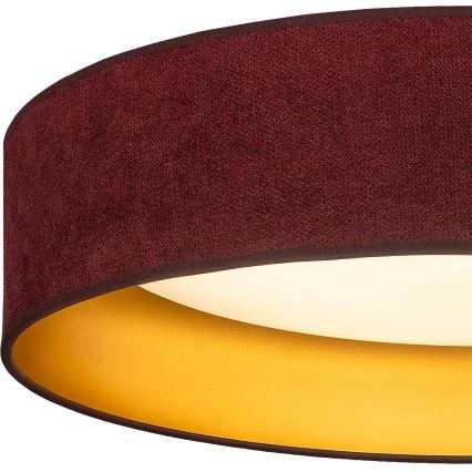 BRILAGI - LED-takarmatur VELVET SIMPLE LED/36W/230V 3000K Ø 55 cm vinröd/guld