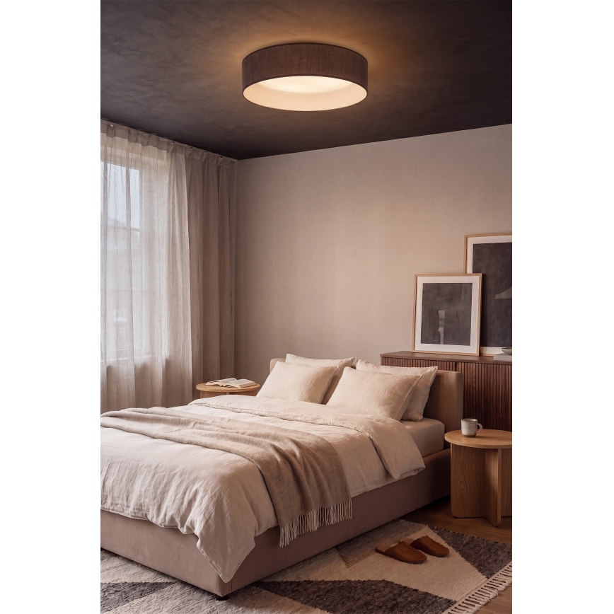 BRILAGI - LED-taklampa VELVET SIMPLE LED/36W/230V 3000K Ø55 cm brun