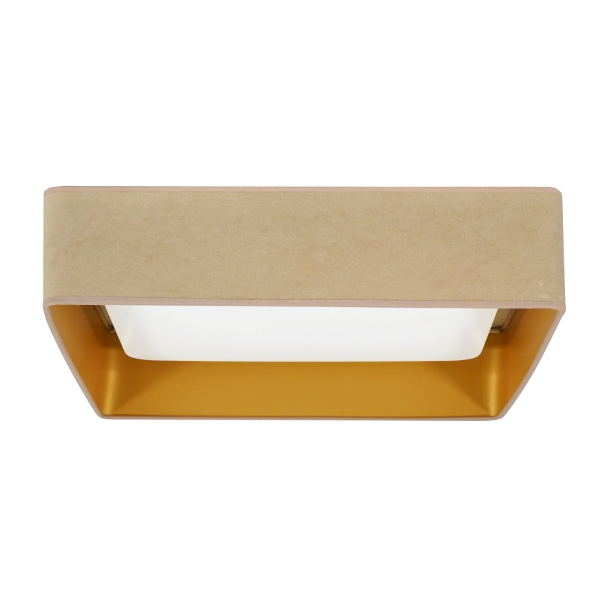 Brilagi - LED-taklampa VELVET SQUARE LED/24W/230V 43x43 cm beige