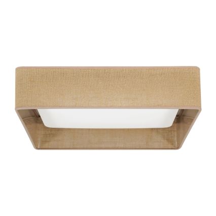 Brilagi - LED taklampa VELVET SQUARE LED/24W/230V 43x43 cm brun