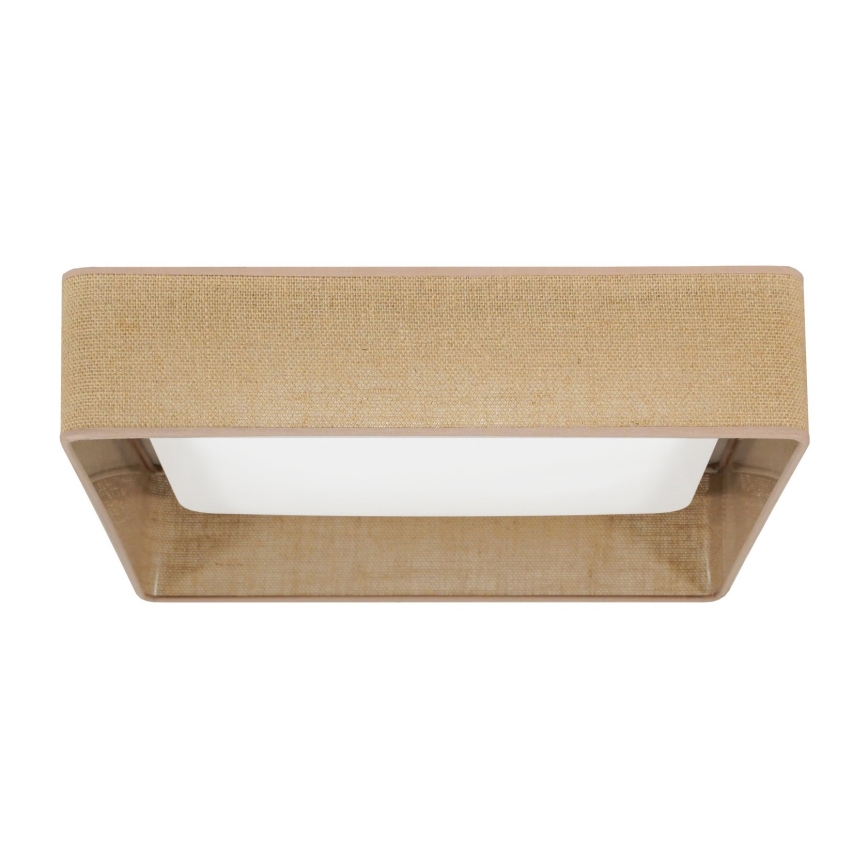 Brilagi - LED taklampa VELVET SQUARE LED/24W/230V 43x43 cm brun
