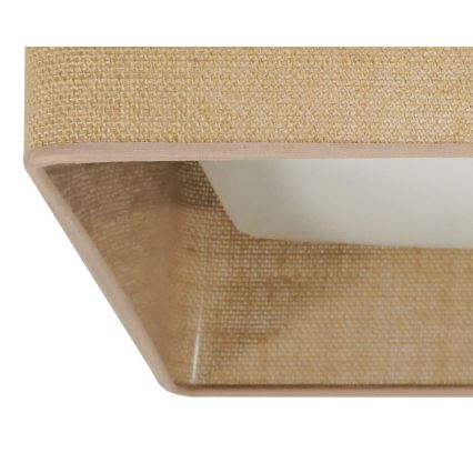 Brilagi - LED taklampa VELVET SQUARE LED/24W/230V 43x43 cm brun