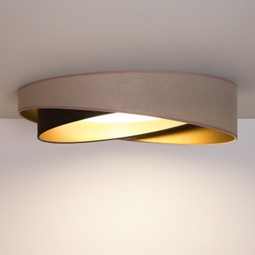 BRILAGI - LED taklampa VELVET TWIST LED/24W/230V 4000K Ø 55 cm beige/brun/guld