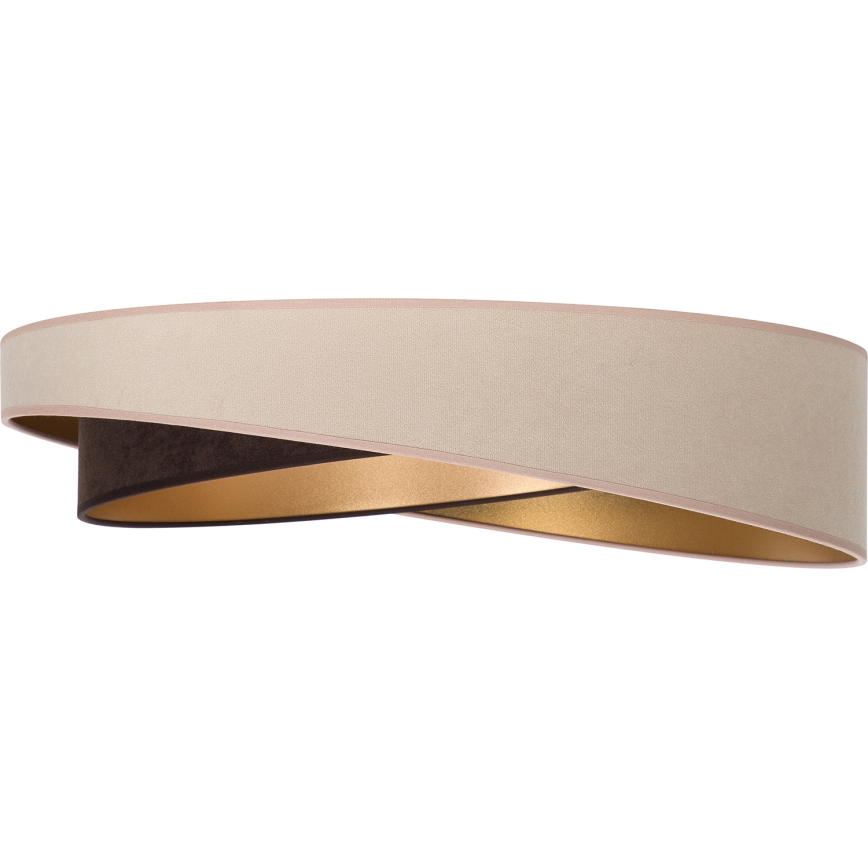 BRILAGI - LED taklampa VELVET TWIST LED/24W/230V 4000K Ø 55 cm beige/brun/guld