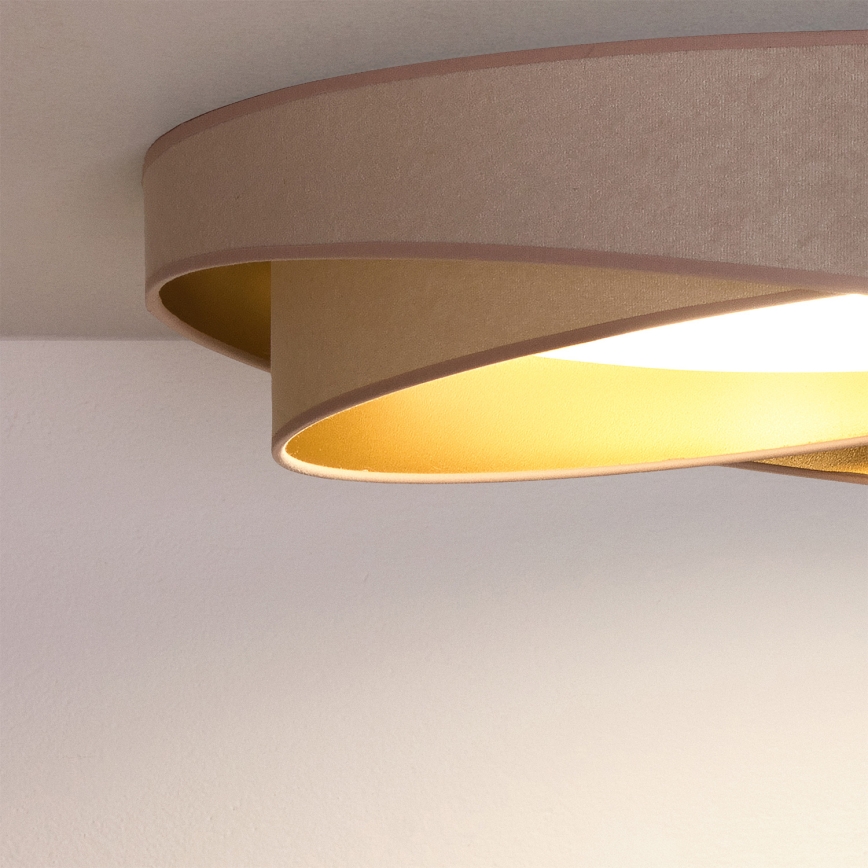 BRILAGI - LED taklampa VELVET TWIST LED/24W/230V 4000K Ø 55 cm beige/guld