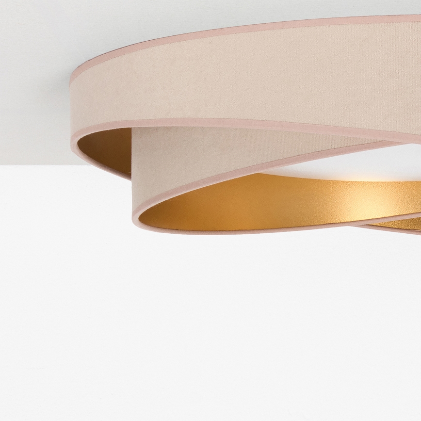 BRILAGI - LED taklampa VELVET TWIST LED/24W/230V 4000K Ø 55 cm beige/guld