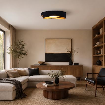 BRILAGI - LED taklampa VELVET TWIST LED/24W/230V 4000K Ø 55 cm blå/guld