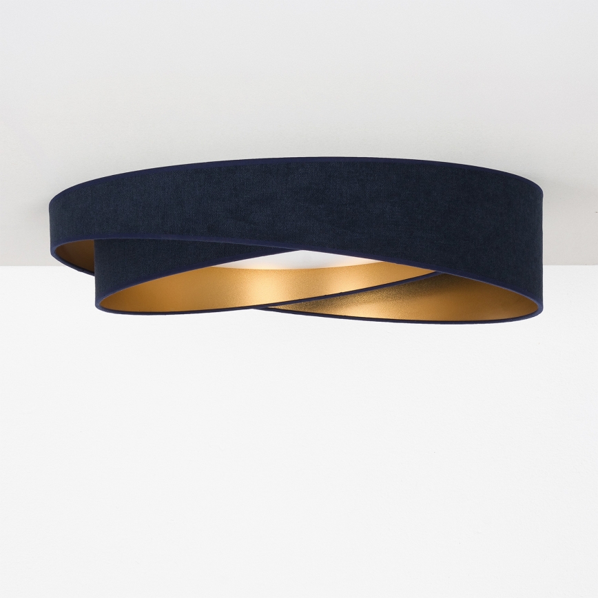 BRILAGI - LED taklampa VELVET TWIST LED/24W/230V 4000K Ø 55 cm blå/guld