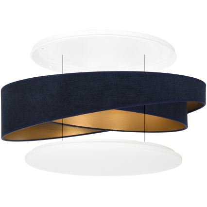 BRILAGI - LED taklampa VELVET TWIST LED/24W/230V 4000K Ø 55 cm blå/guld