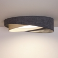 BRILAGI - LED taklampa VELVET TWIST LED/24W/230V 4000K Ø 55 cm grå/krämvit