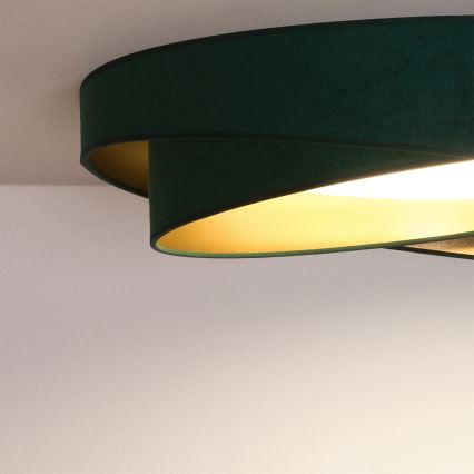 BRILAGI - LED taklampa VELVET TWIST LED/24W/230V 4000K Ø 55 cm grön/guld