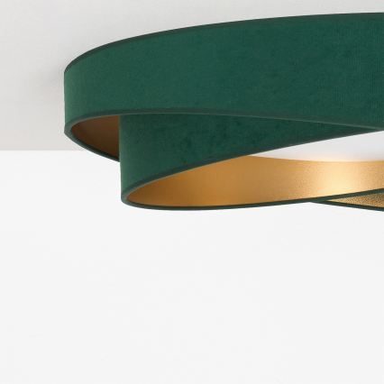 BRILAGI - LED taklampa VELVET TWIST LED/24W/230V 4000K Ø 55 cm grön/guld