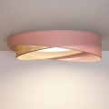 BRILAGI - LED Taklampa VELVET TWIST LED/24W/230V 4000K Ø 55 cm rosa/beige