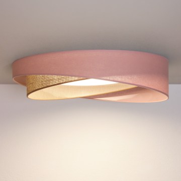 BRILAGI - LED Taklampa VELVET TWIST LED/24W/230V 4000K Ø 55 cm rosa/beige