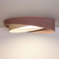 BRILAGI - LED taklampa VELVET TWIST LED/24W/230V 4000K Ø 55 cm rosa/krämfärgad