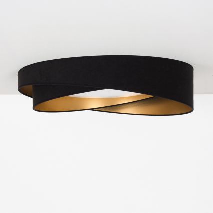 BRILAGI - LED Taklampa VELVET TWIST LED/24W/230V 4000K Ø 55 cm svart/guld