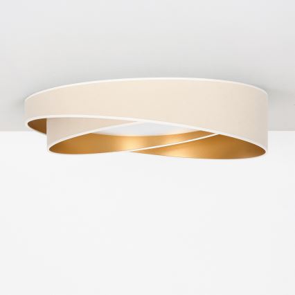 BRILAGI - LED taklampa VELVET TWIST LED/24W/230V 4000K Ø 55 cm vit/guld