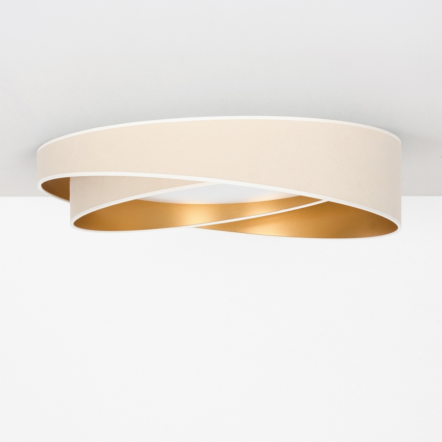 BRILAGI - LED taklampa VELVET TWIST LED/24W/230V 4000K Ø 55 cm vit/guld