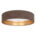 BRILAGI - LED-taklampa VELVET VARI LED/24W/230V 3000/4000/6500K Ø 45 cm brun/guld