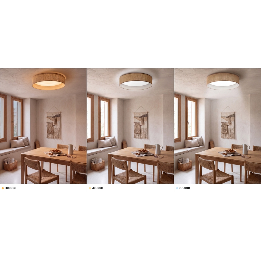 BRILAGI - LED taklampa VELVET VARI LED/24W/230V 3000/4000/6500K Ø 45 cm beige