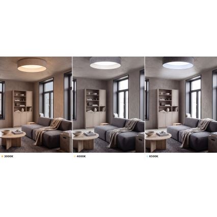 BRILAGI - LED taklampa VELVET VARI LED/24W/230V 3000/4000/6500K Ø 45 cm grå