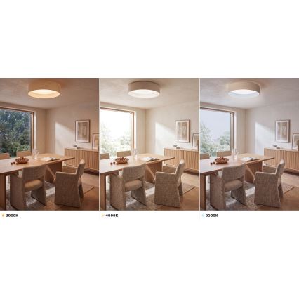 BRILAGI - LED-taklampa VELVET VARI LED/24W/230V 3000/4000/6500K Ø 45 cm krämvit