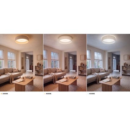 BRILAGI - LED-taklampa VELVET VARI LED/24W/230V 3000/4000/6500K Ø 45 cm krämvit