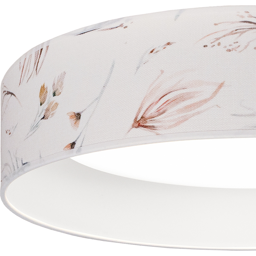 BRILAGI - LED taklampa VELVET VARI LED/24W/230V 3000/4000/6500K diam. 45 cm vit/blommönster