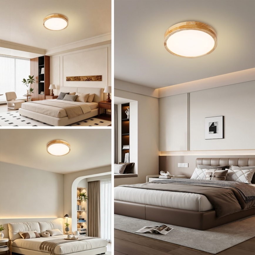 BRILAGI - LED-taklampa WOODLINE LED/24W/230V 3000/4000/6000K ek Ø 30 cm