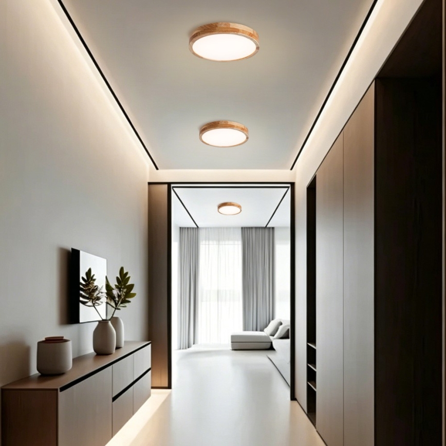 BRILAGI - LED-taklampa WOODLINE LED/24W/230V 3000/4000/6000K ek Ø 30 cm