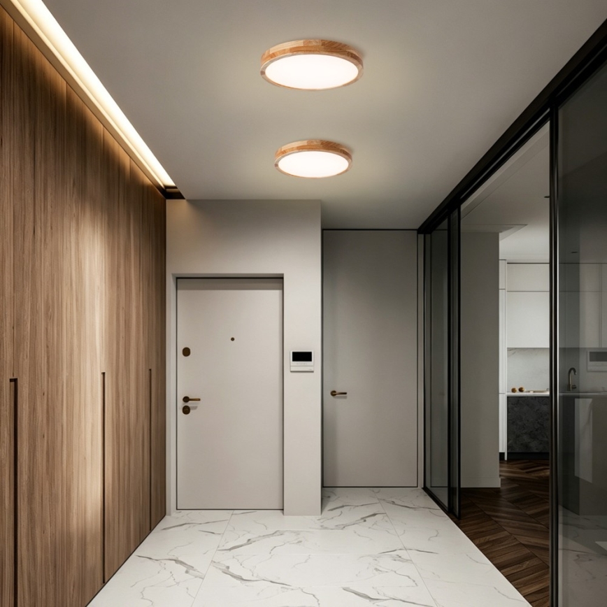 BRILAGI - LED-taklampa WOODLINE LED/24W/230V 3000/4000/6000K ek Ø 30 cm