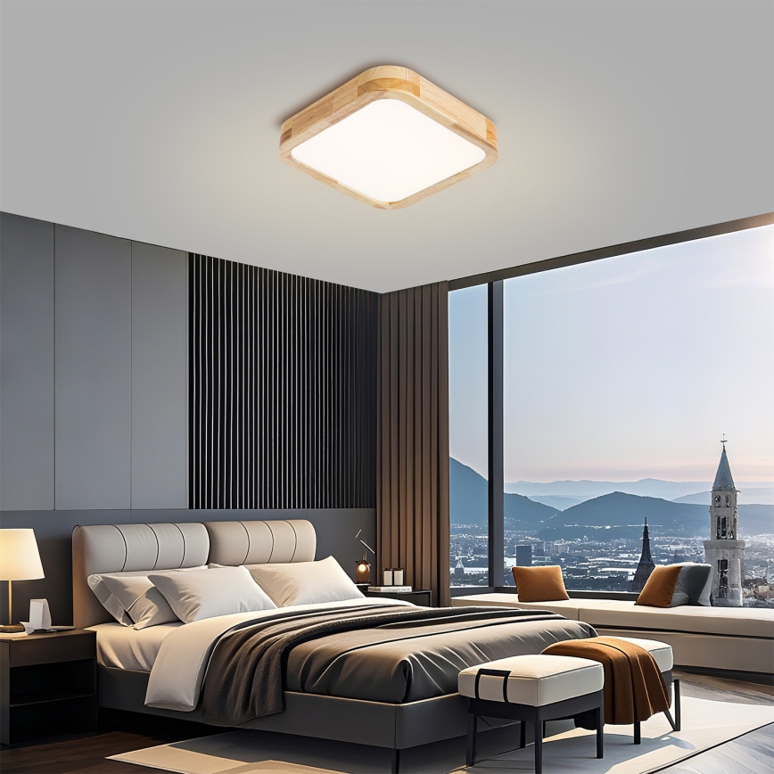 BRILAGI - LED takarmatur WOODLINE SQUARE LED/32W/230V 3000/4000/6000K ek 30x30 cm