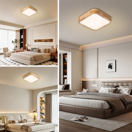 BRILAGI - LED takarmatur WOODLINE SQUARE LED/32W/230V 3000/4000/6000K ek 30x30 cm