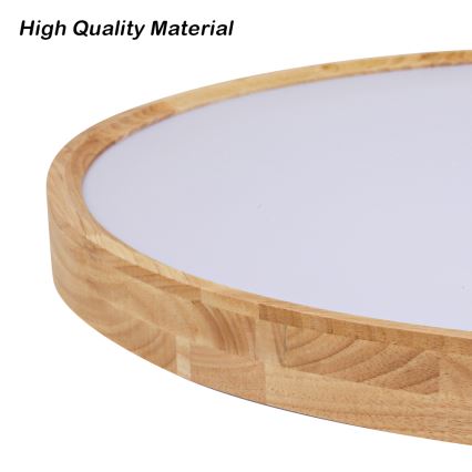 Brilagi - WOODROUND LED taklampa 30W/230V 3000/4000/6000K Ø 40 cm trä Ra 90