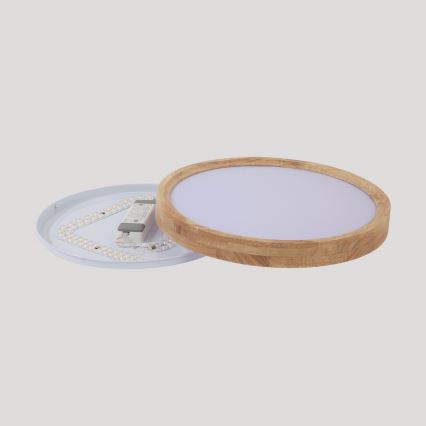 Brilagi - WOODROUND LED taklampa 30W/230V 3000/4000/6000K Ø 40 cm trä Ra 90
