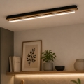 BRILAGI - LED-taklampa WOODY FLAT LED/25W/230V 118 cm ek/svart